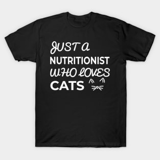 nutritionist cat lover T-Shirt